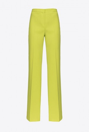 Pinko Flared Stretch Trousers Světle Zelene Žluté | SN-PKO33710