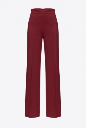 Pinko Flared Trousers Vínové | SN-PKO33711
