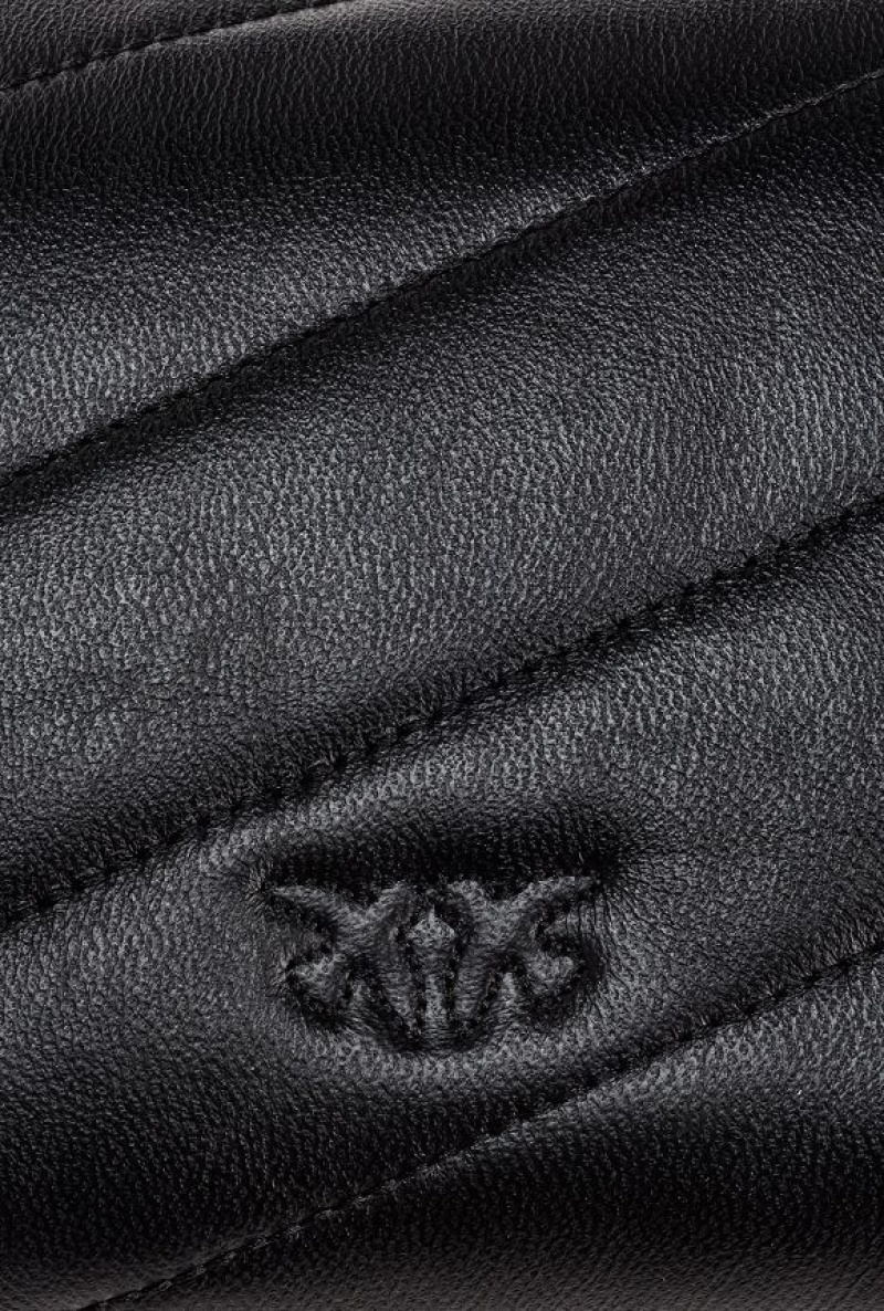 Pinko Baby Love Bag Puff Maxi Quilt Černé Zlaté | SN-PKO32760