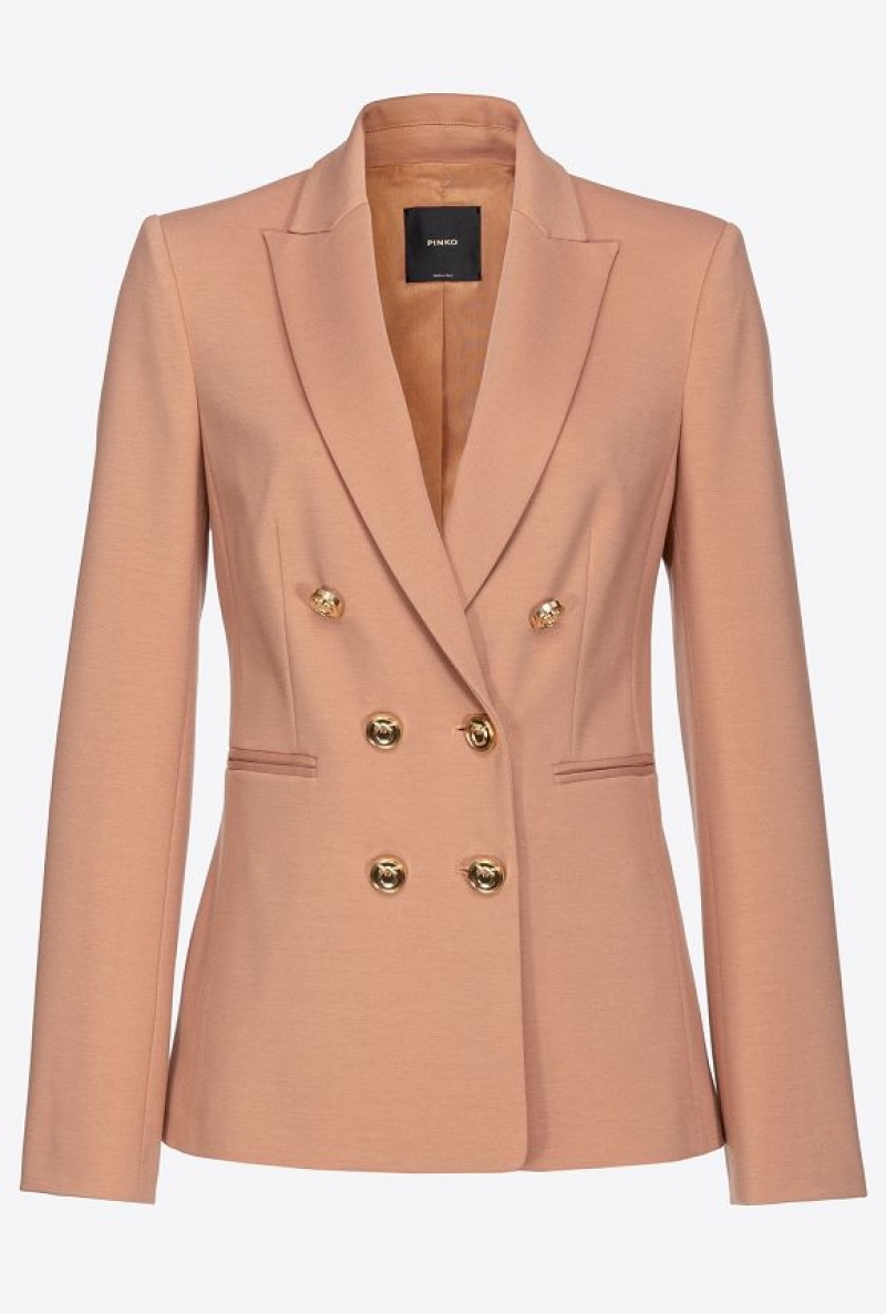 Pinko Blazer With Metal Buttons Béžový | SN-PKO33897