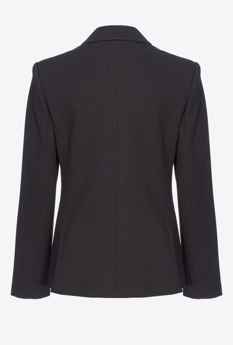 Pinko Blazer With Metal Buttons Černé | SN-PKO33813