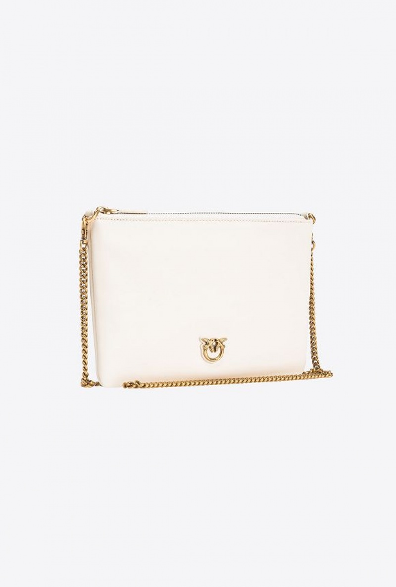 Pinko Classic Byty Love Bag Simply Bílé Bílé Zlaté | SN-PKO32678