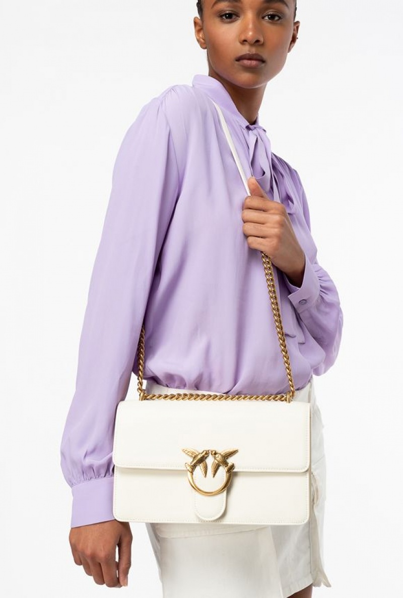 Pinko Classic Love Bag One Simply Bílé Bílé Zlaté | SN-PKO32523