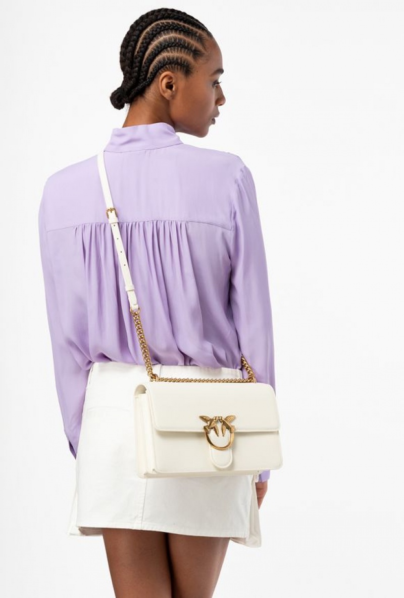 Pinko Classic Love Bag One Simply Bílé Bílé Zlaté | SN-PKO32523