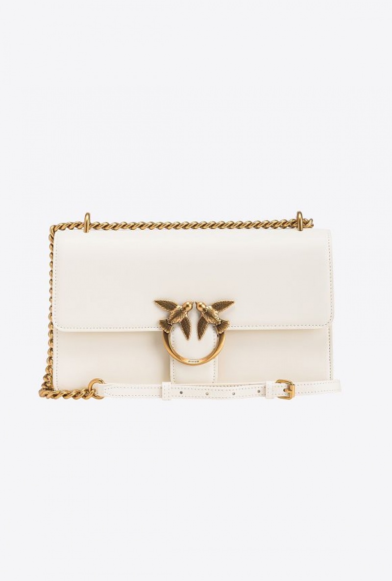 Pinko Classic Love Bag One Simply Bílé Bílé Zlaté | SN-PKO32523