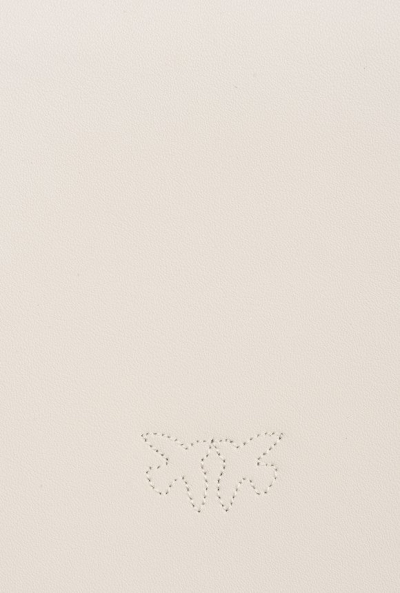 Pinko Classic Love Bag One Simply Bílé Bílé Stříbrné | SN-PKO32611