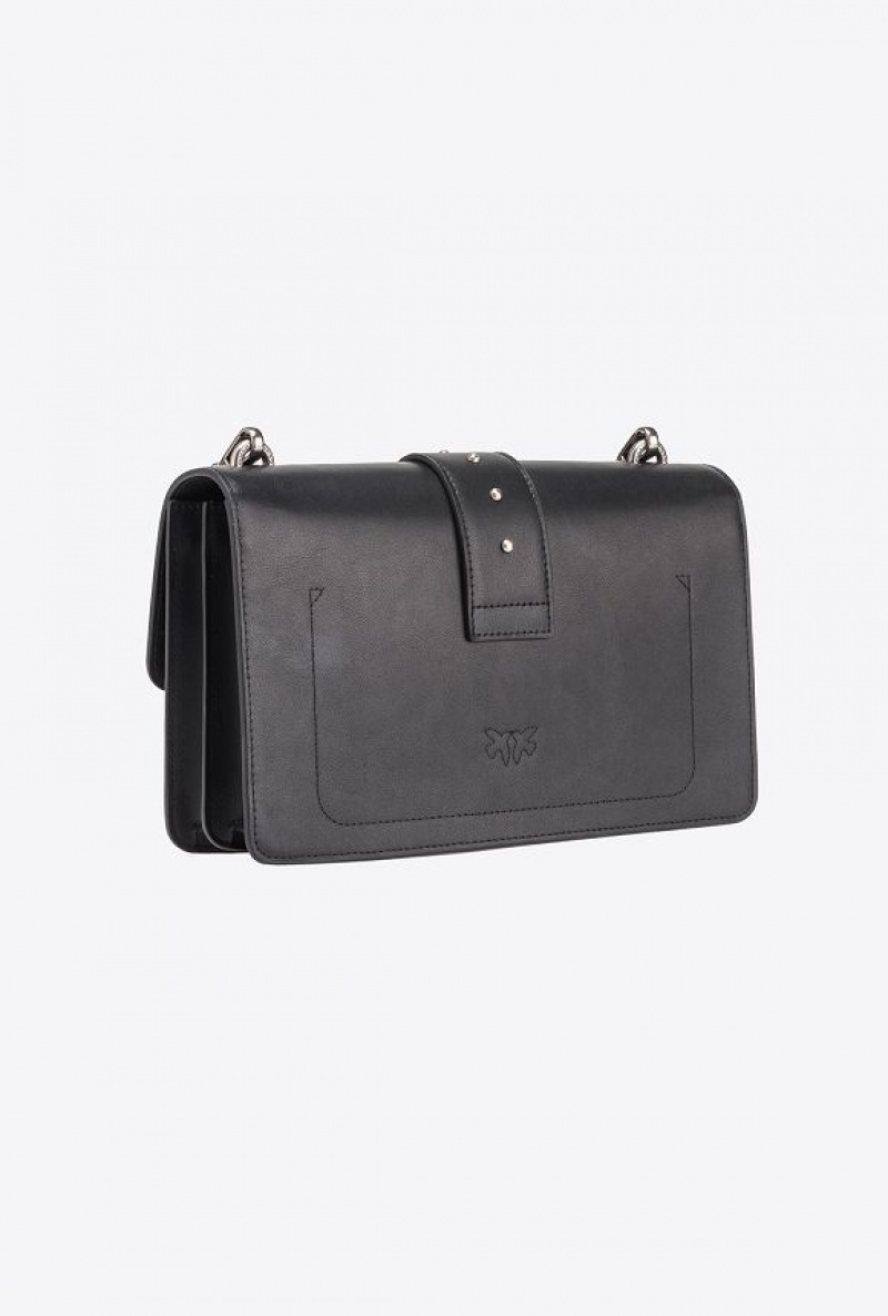 Pinko Classic Love Bag One Simply Černé Stříbrné | SN-PKO32518