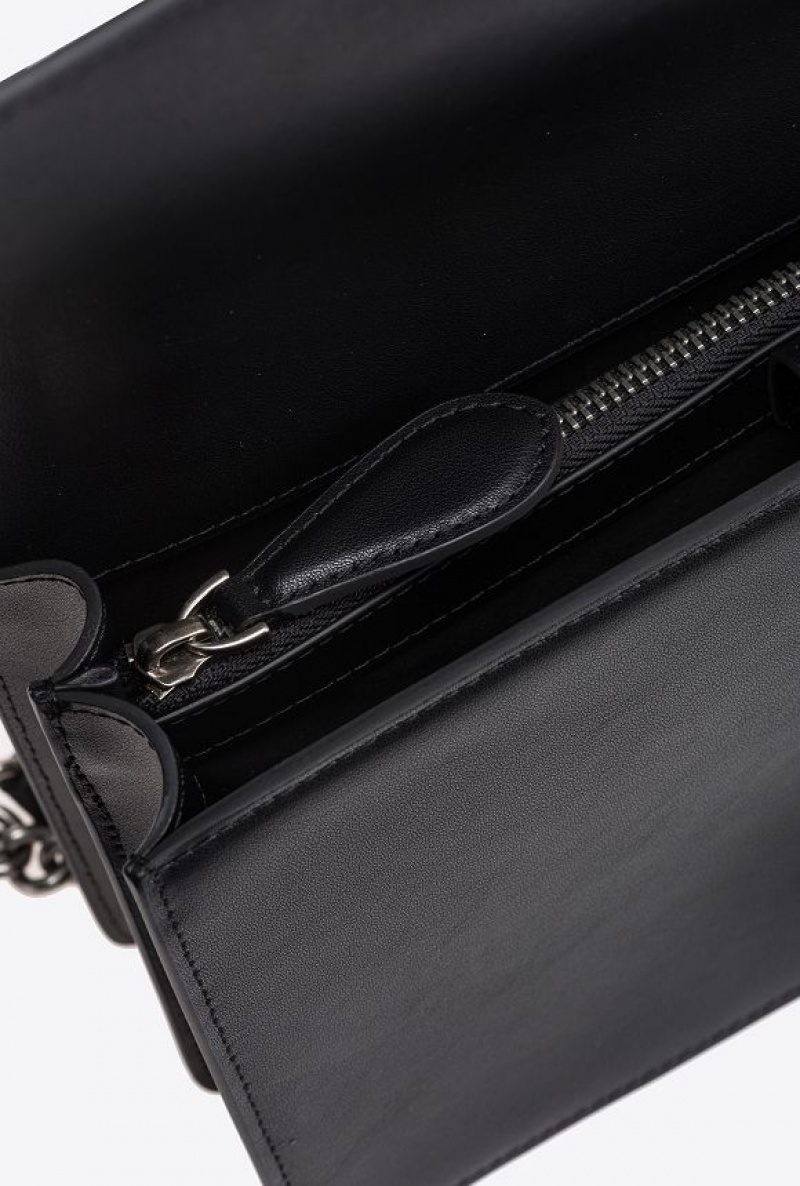 Pinko Classic Love Bag One Simply Černé Stříbrné | SN-PKO32518