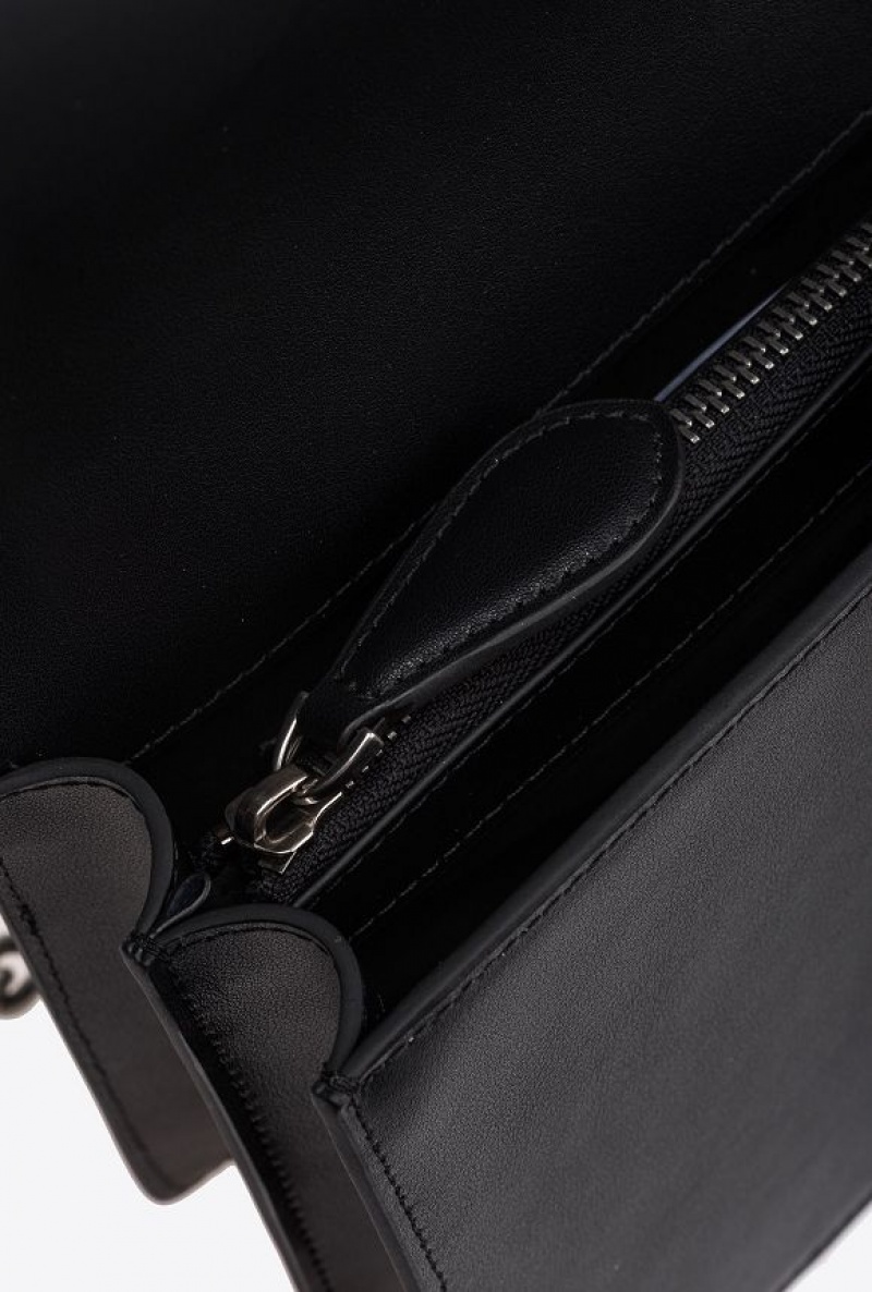 Pinko Classic Love Bag One Simply Černé Stříbrné | SN-PKO32525