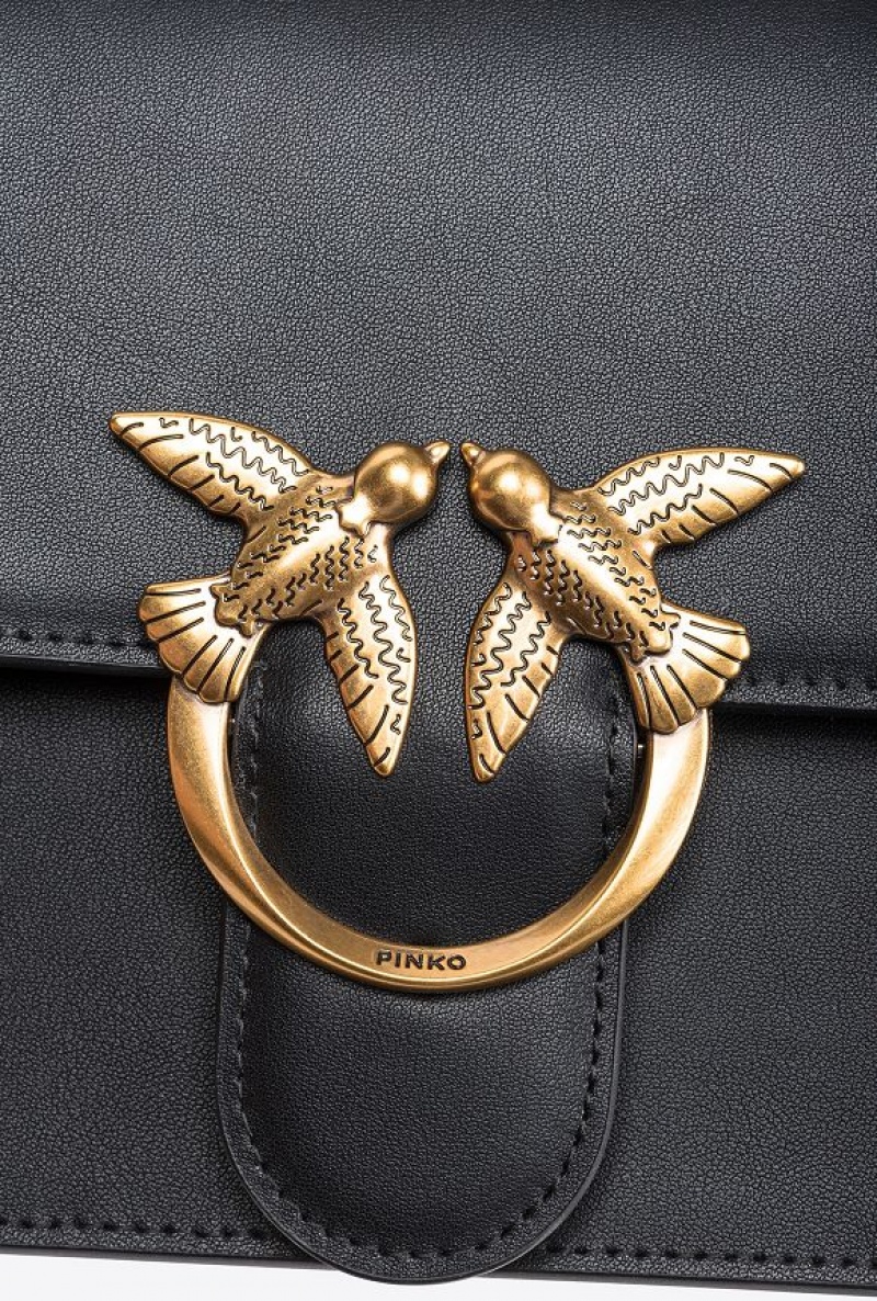 Pinko Classic Love Bag One Simply Černé Zlaté | SN-PKO32526