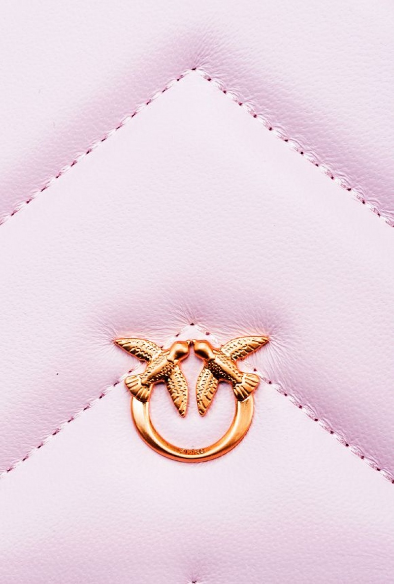 Pinko Classic Love Bag Click Big Chevron Zlaté | SN-PKO32374