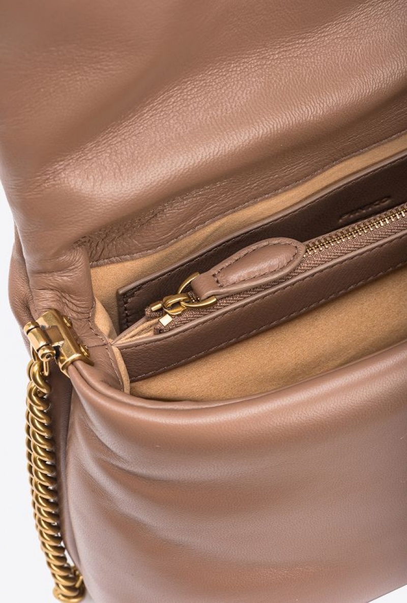 Pinko Classic Love Bag Click Puff Béžový | SN-PKO32423