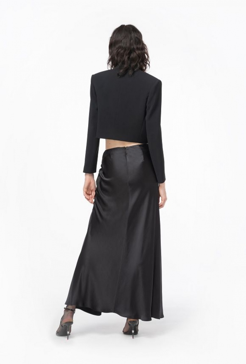 Pinko Crepe Spencer Jacket Černé | SN-PKO33965