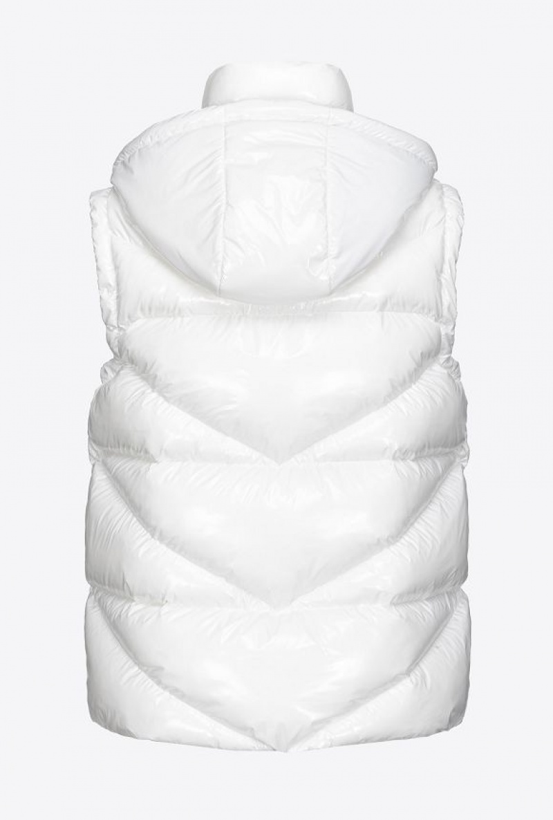 Pinko Down Vest Bílé | SN-PKO33612