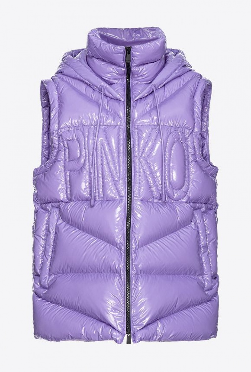 Pinko Down Vest Fialové | SN-PKO33611