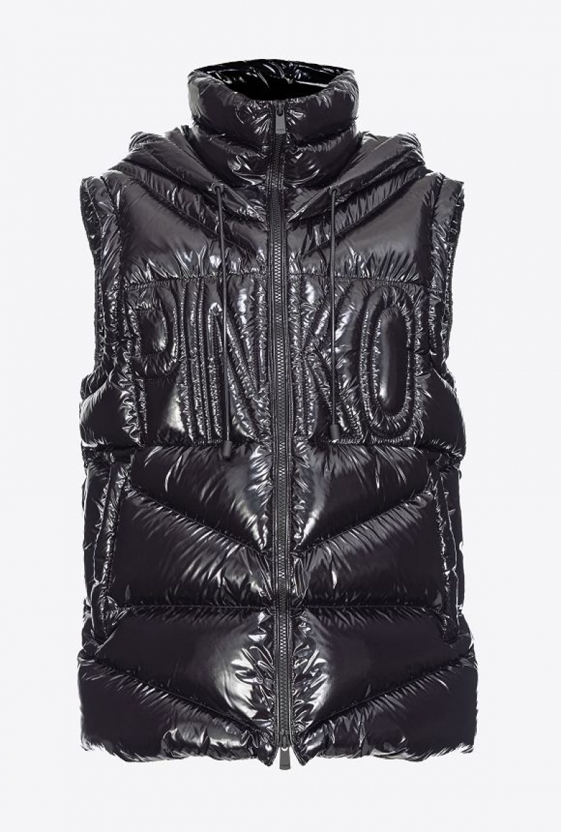 Pinko Down Vest Černé | SN-PKO33614