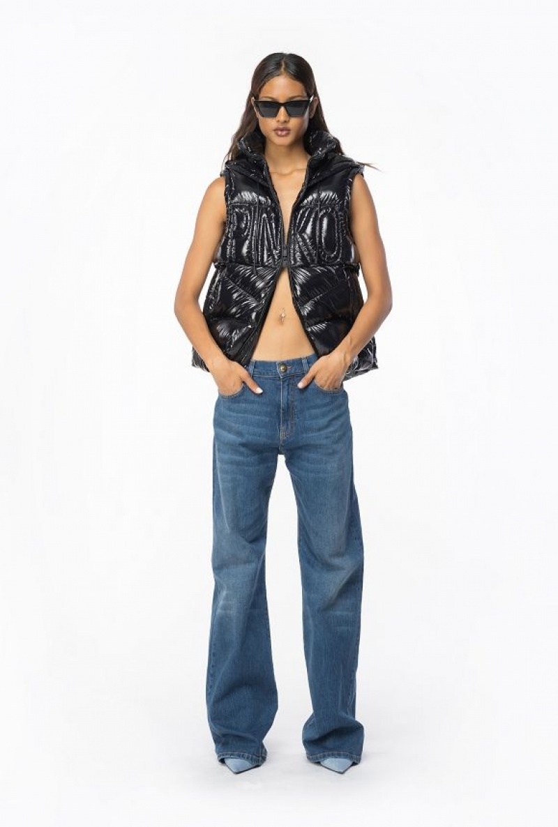 Pinko Down Vest Černé | SN-PKO33614