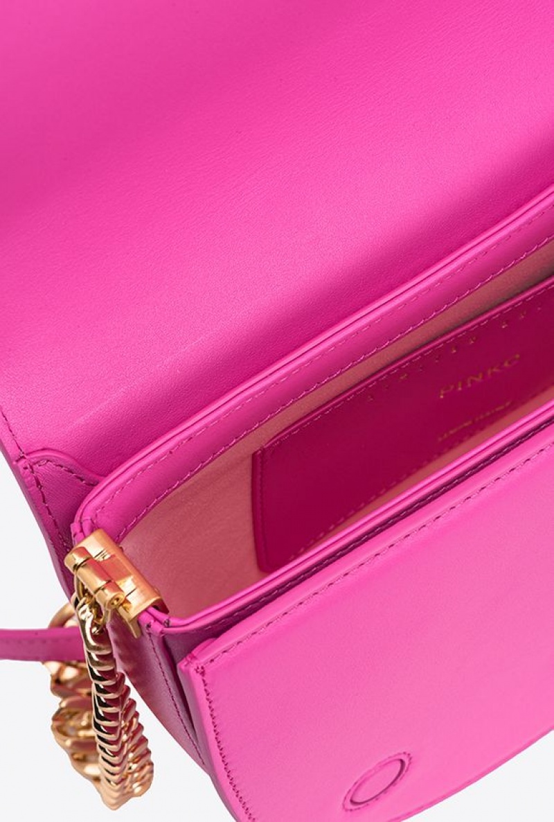 Pinko Galleria Classic Love Bag Click Round Zlaté | SN-PKO32957
