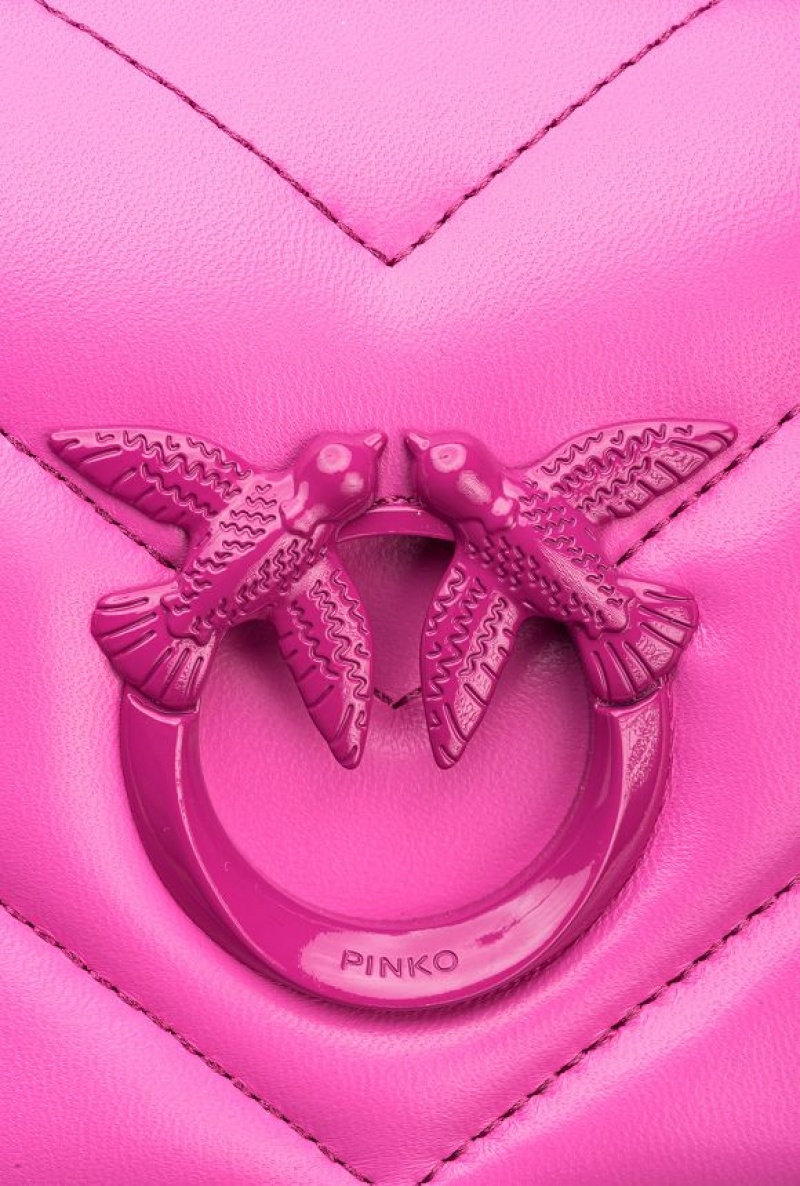 Pinko Galleria Mini Love Bag Click Big Chevron Opposite Růžové | SN-PKO32705