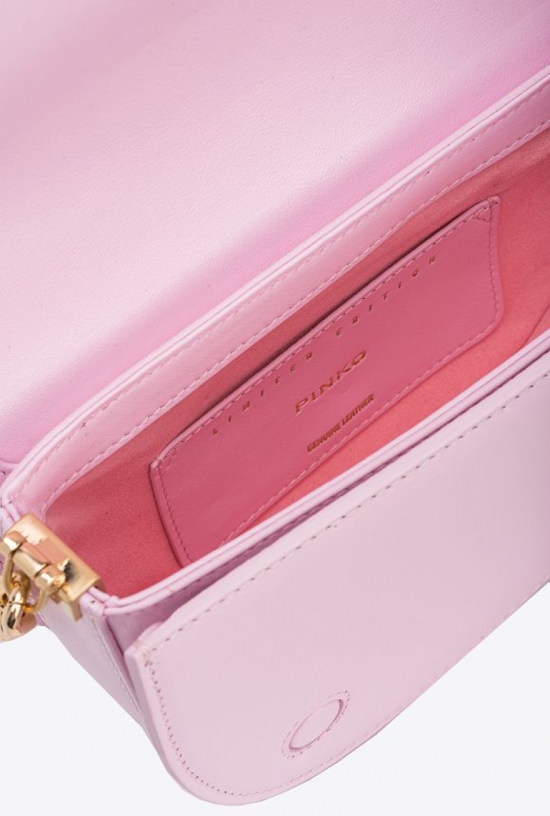 Pinko Galleria Mini Love Bag Click Round Zlaté | SN-PKO32341
