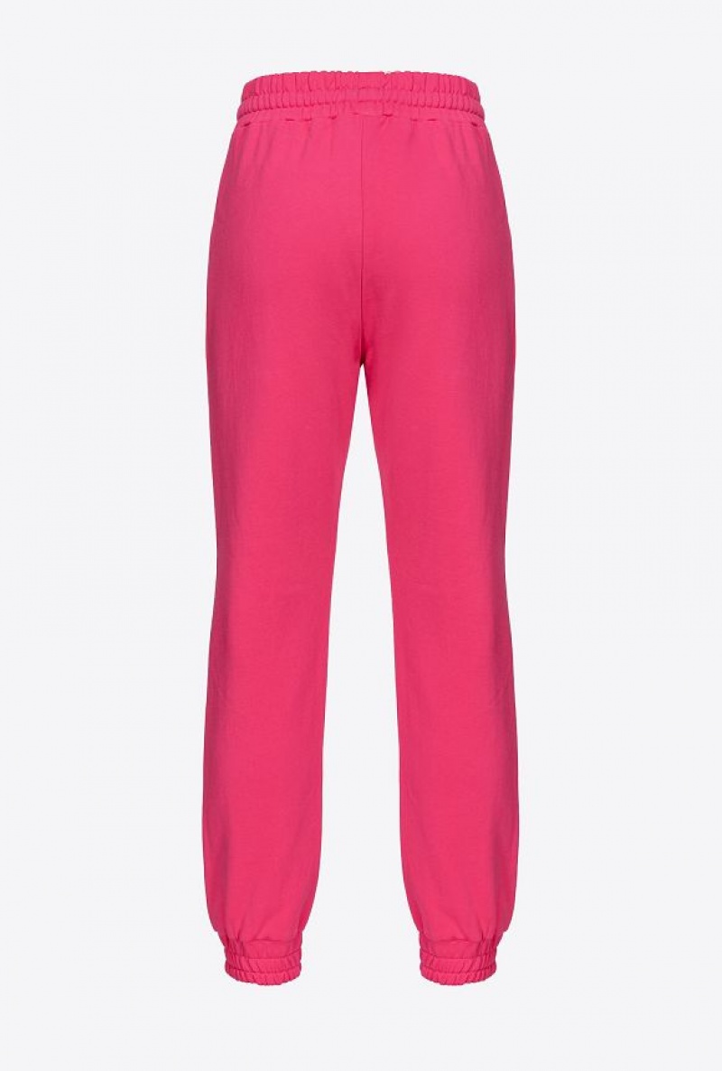 Pinko Joggers With Glossy Love Birds Logo Růžové | SN-PKO33739