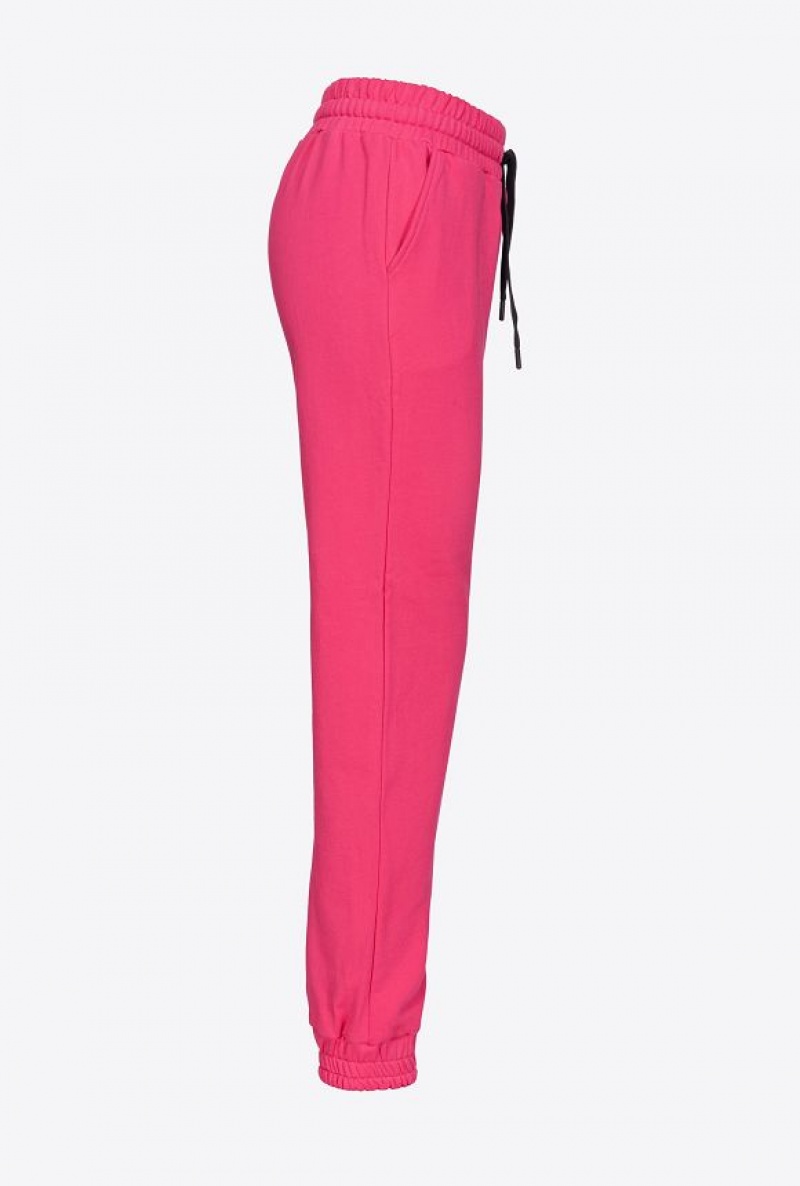 Pinko Joggers With Glossy Love Birds Logo Růžové | SN-PKO33739