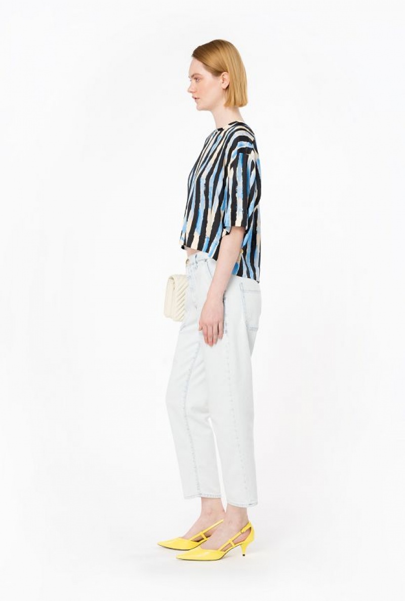 Pinko Light-coloured Chino-style Jeans Blankyt Světle Modré | SN-PKO33987
