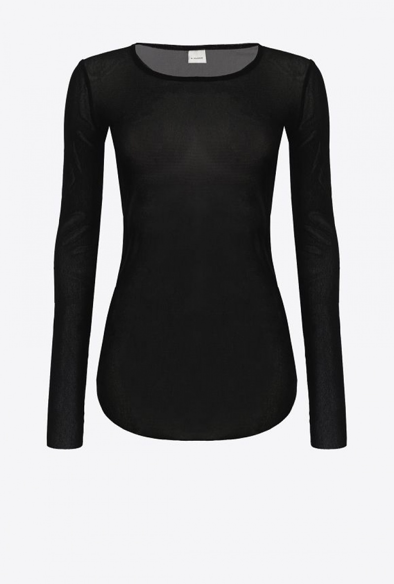 Pinko Long-sleeved Svetrové Černé | SN-PKO33385