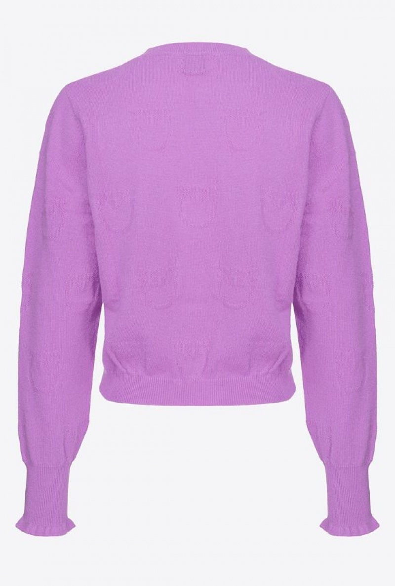 Pinko Love Birds Cashmere Svetrové Fialové | SN-PKO33491