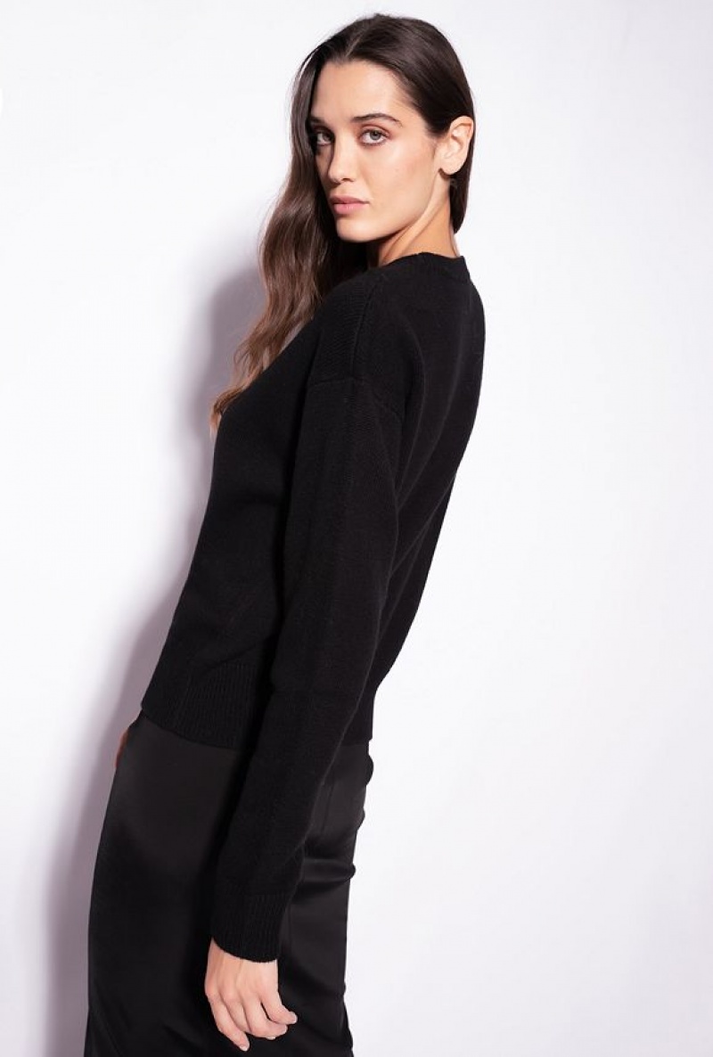 Pinko Love Birds Pullover Černé Bílé | SN-PKO33412