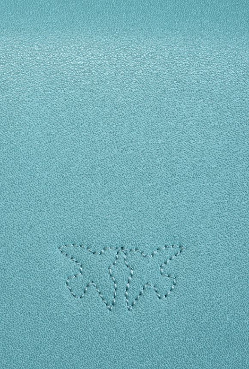 Pinko Mini Love Bag Bell In Læder Blankyt Zlaté | SN-PKO32376