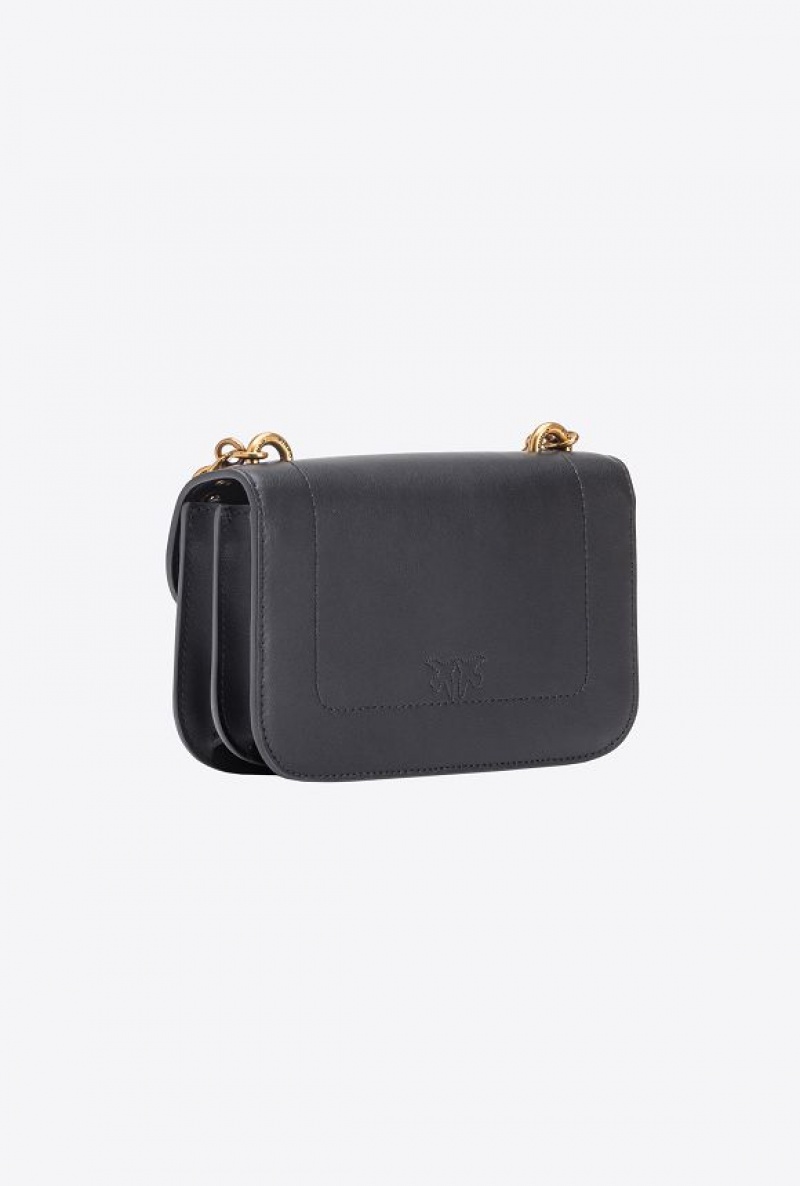 Pinko Mini Love Bag Bell With Metal Eyelets Černé Zlaté | SN-PKO32548