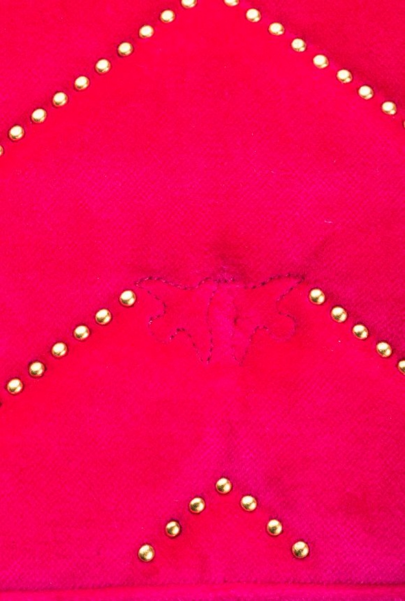 Pinko Mini Love Bag Click In Velvet With Studs Růžové Zlaté | SN-PKO32543