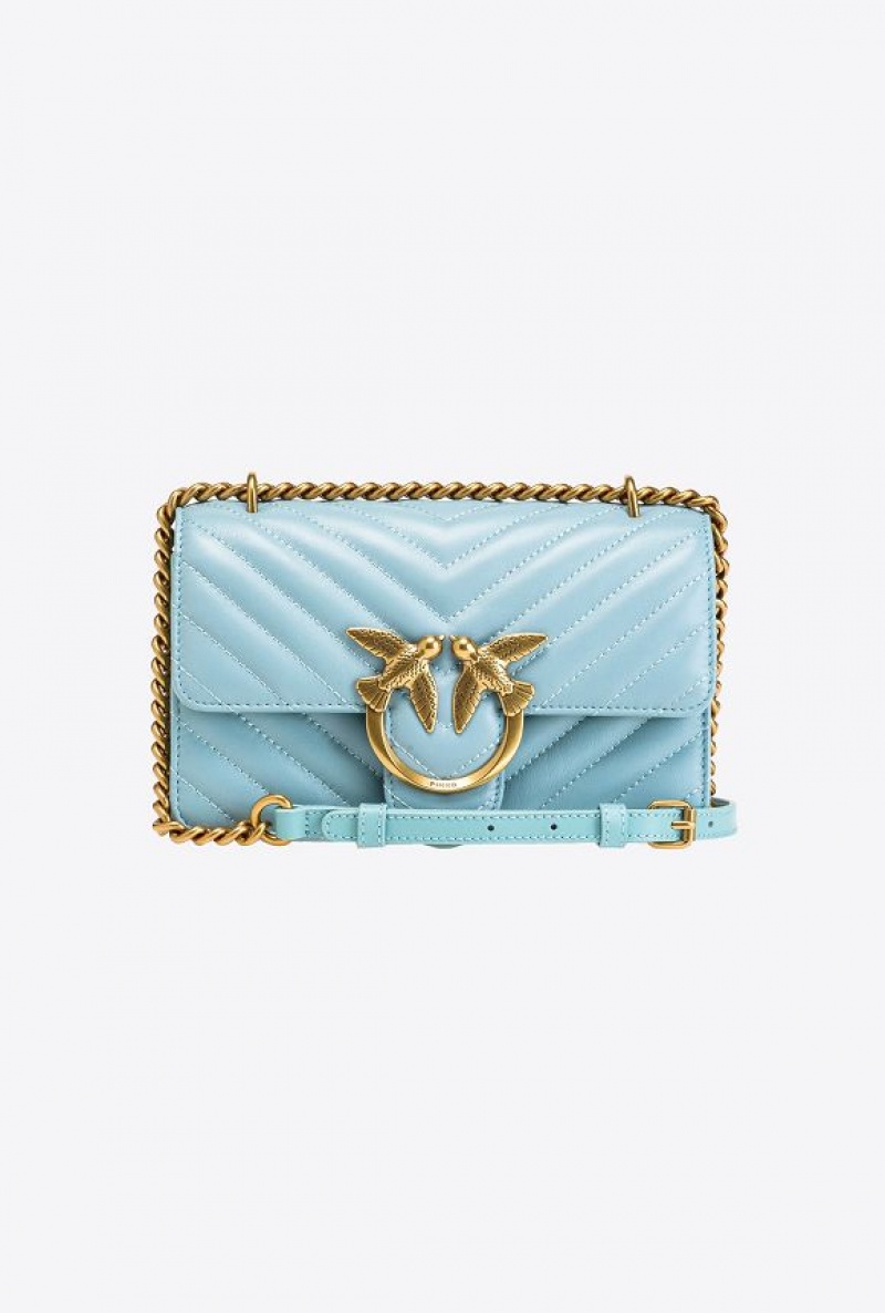 Pinko Mini Love Bag One Simply Blankyt Zlaté | SN-PKO32671