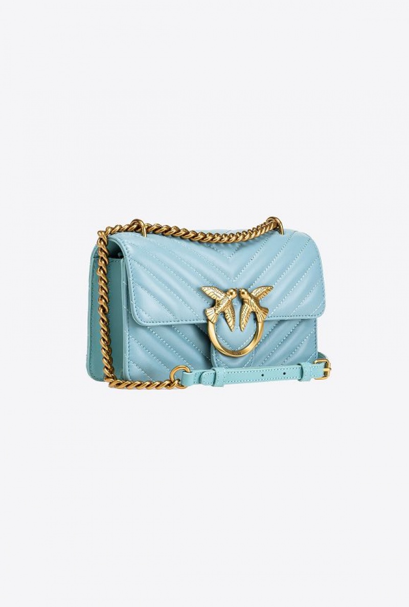 Pinko Mini Love Bag One Simply Blankyt Zlaté | SN-PKO32380