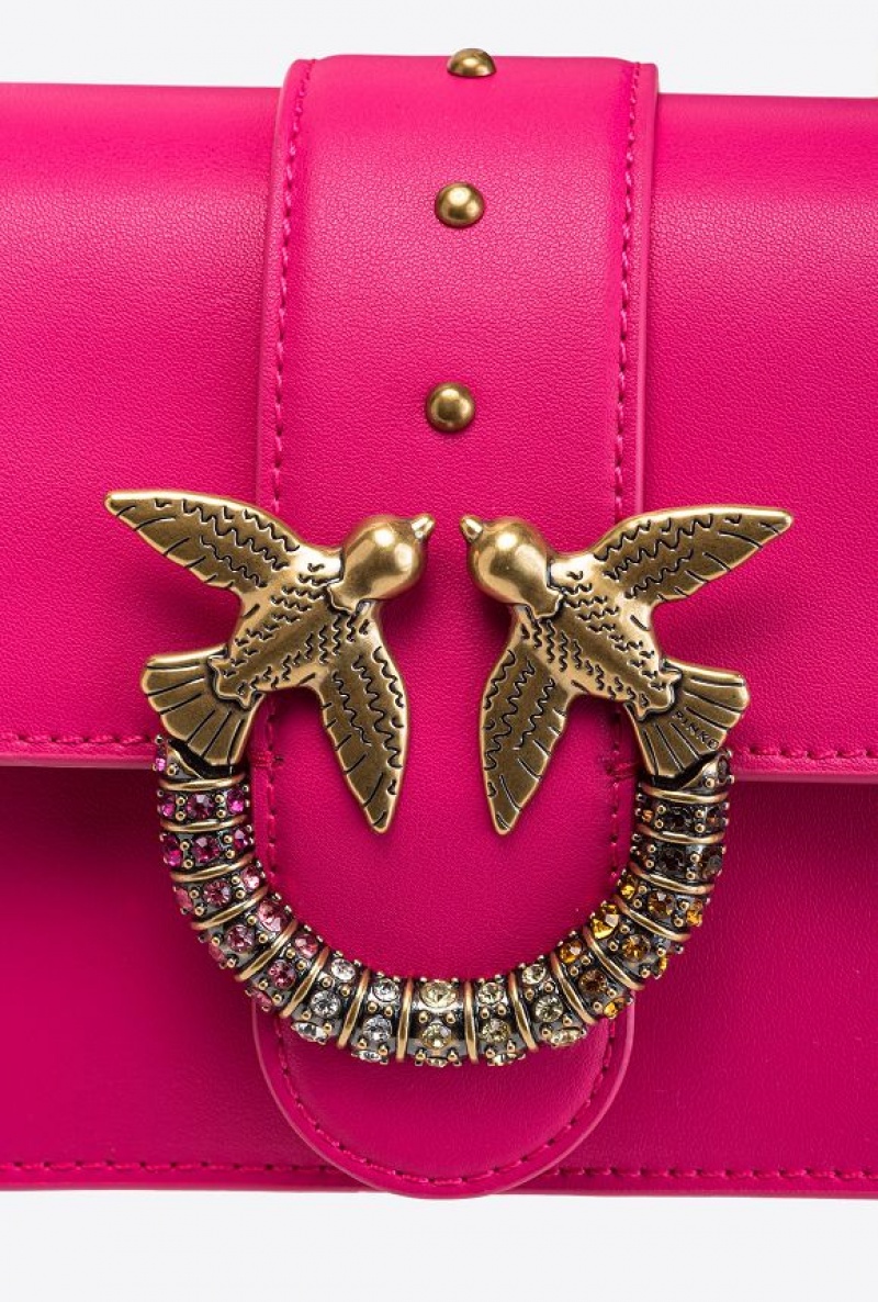 Pinko Mini Love Bag One Simply Jewel Růžové Zlaté | SN-PKO32650
