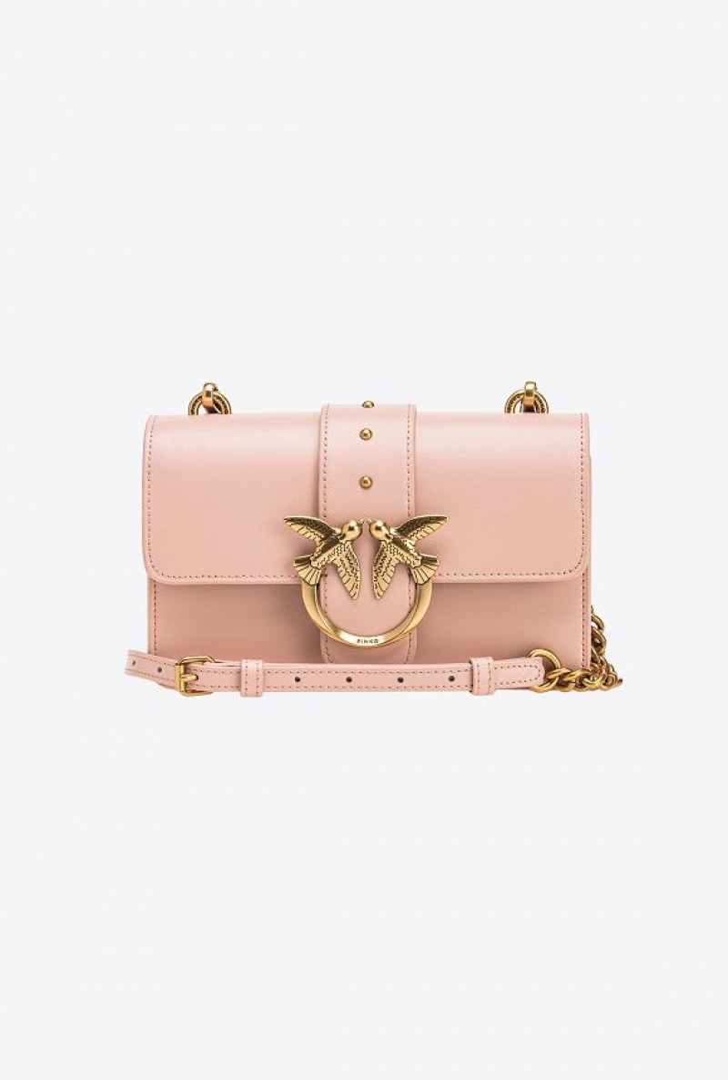 Pinko Mini Love Bag One Simply Růžové Růžové Zlaté | SN-PKO32742