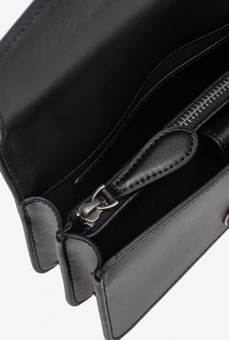 Pinko Mini Love Bag One Simply Černé Stříbrné | SN-PKO32533