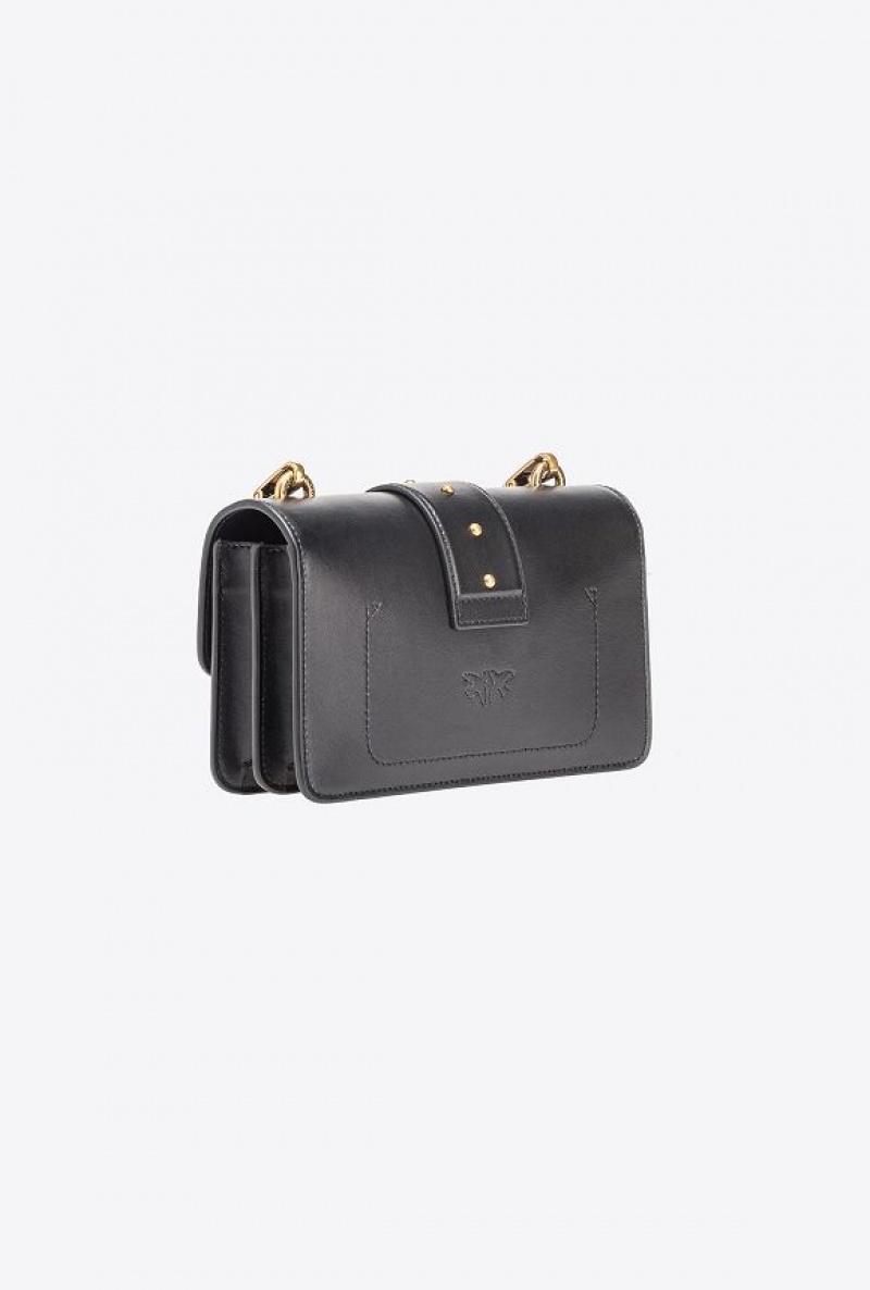 Pinko Mini Love Bag One Simply Černé Zlaté | SN-PKO32542