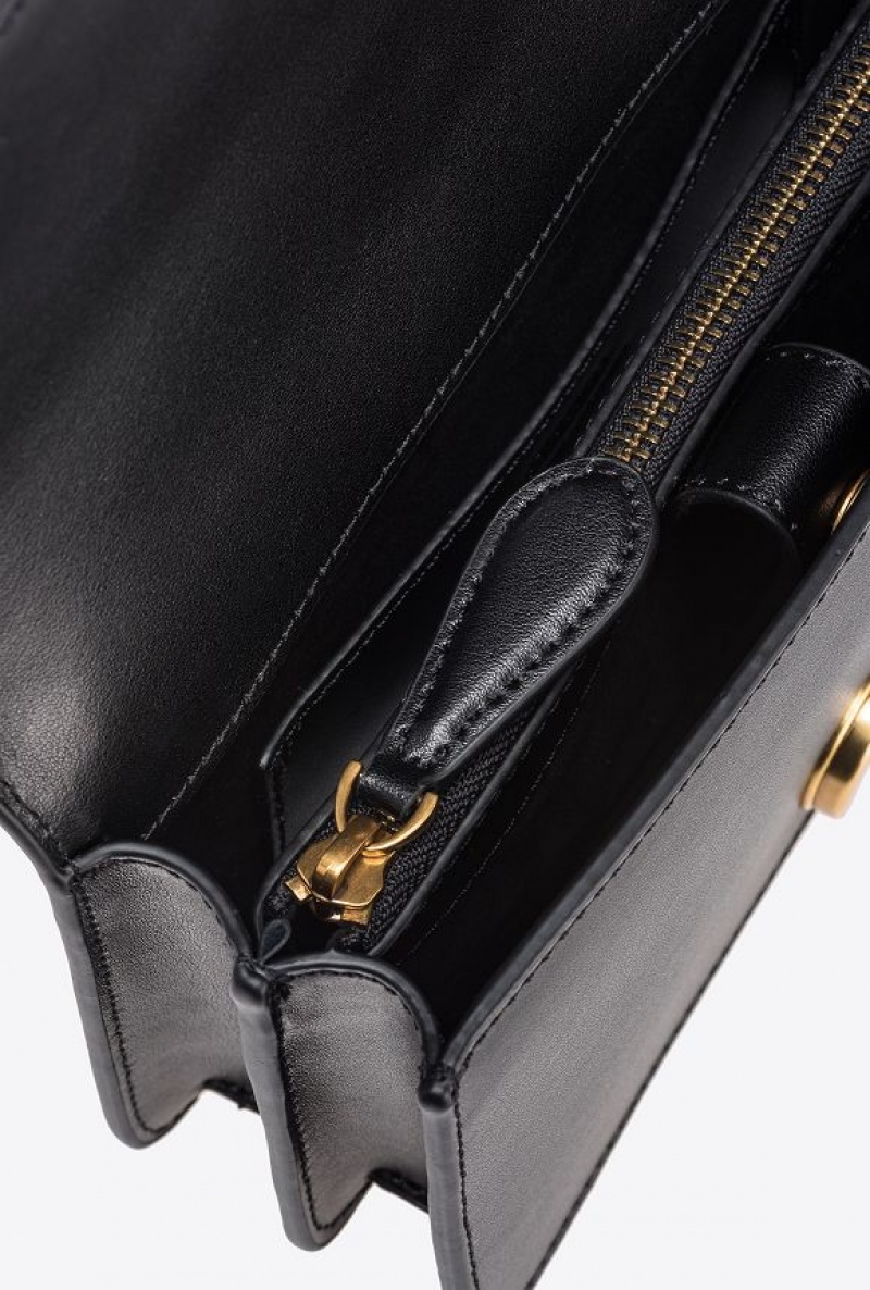 Pinko Mini Love Bag One Simply Černé Zlaté | SN-PKO32542