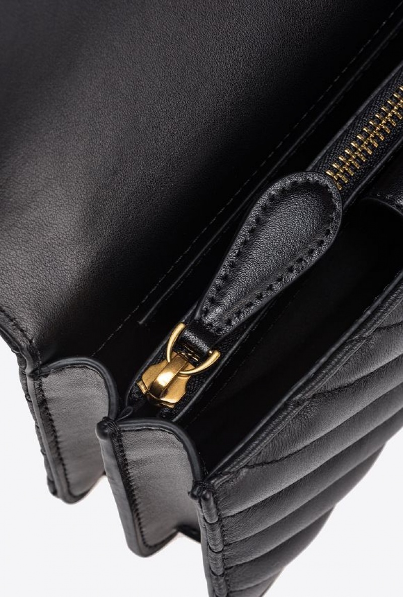 Pinko Mini Love Bag One Simply Černé Zlaté | SN-PKO32784