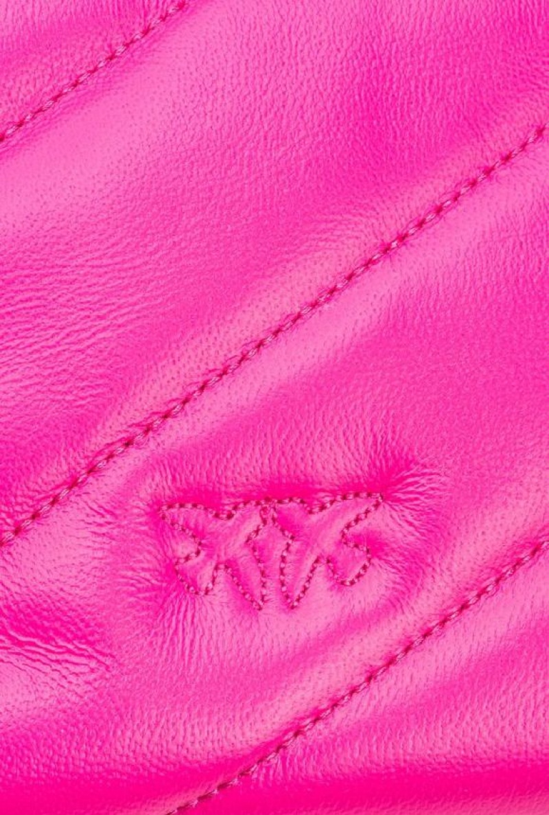 Pinko Mini Love Bag Puff Maxi Quilt Růžové Zlaté | SN-PKO32490