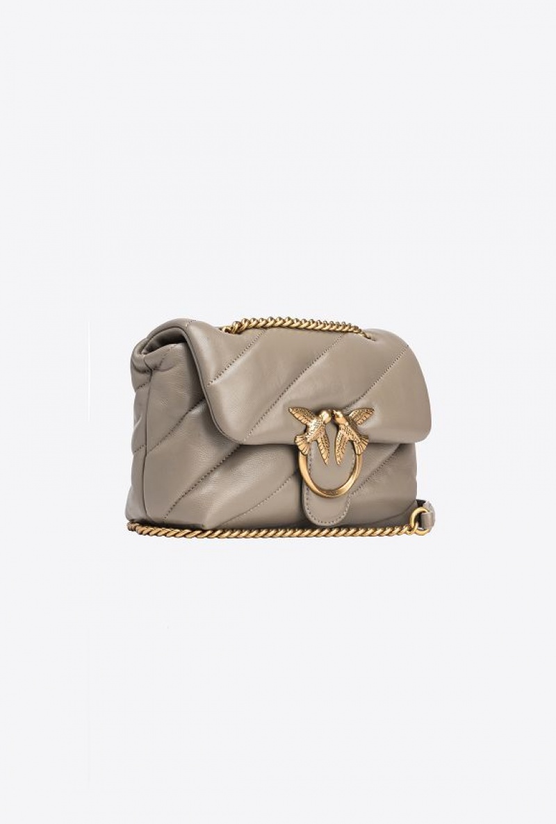Pinko Mini Love Bag Puff Maxi Quilt Zlaté | SN-PKO32413