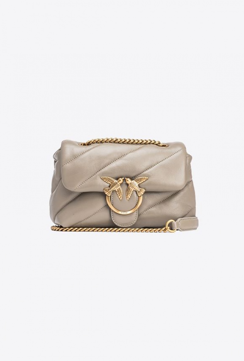 Pinko Mini Love Bag Puff Maxi Quilt Zlaté | SN-PKO32413