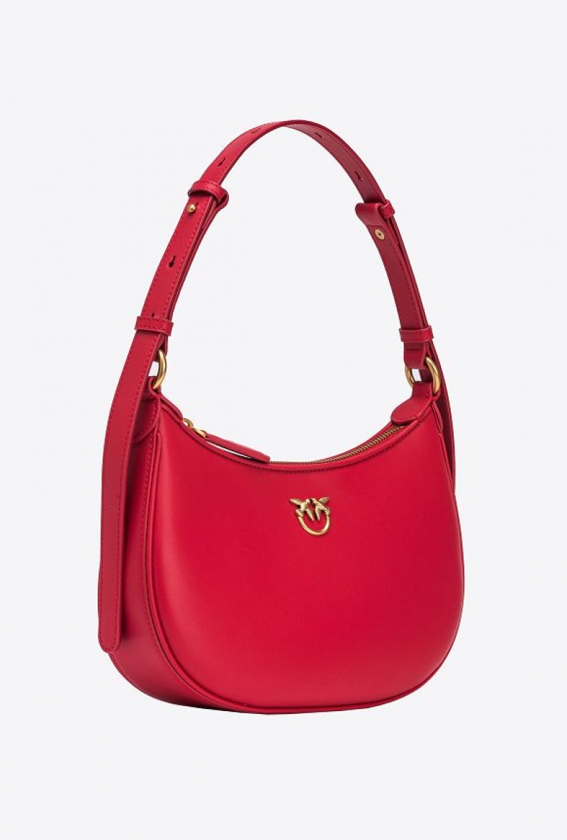 Pinko Mini Love Bag Half Moon Simply Červené | SN-PKO32624