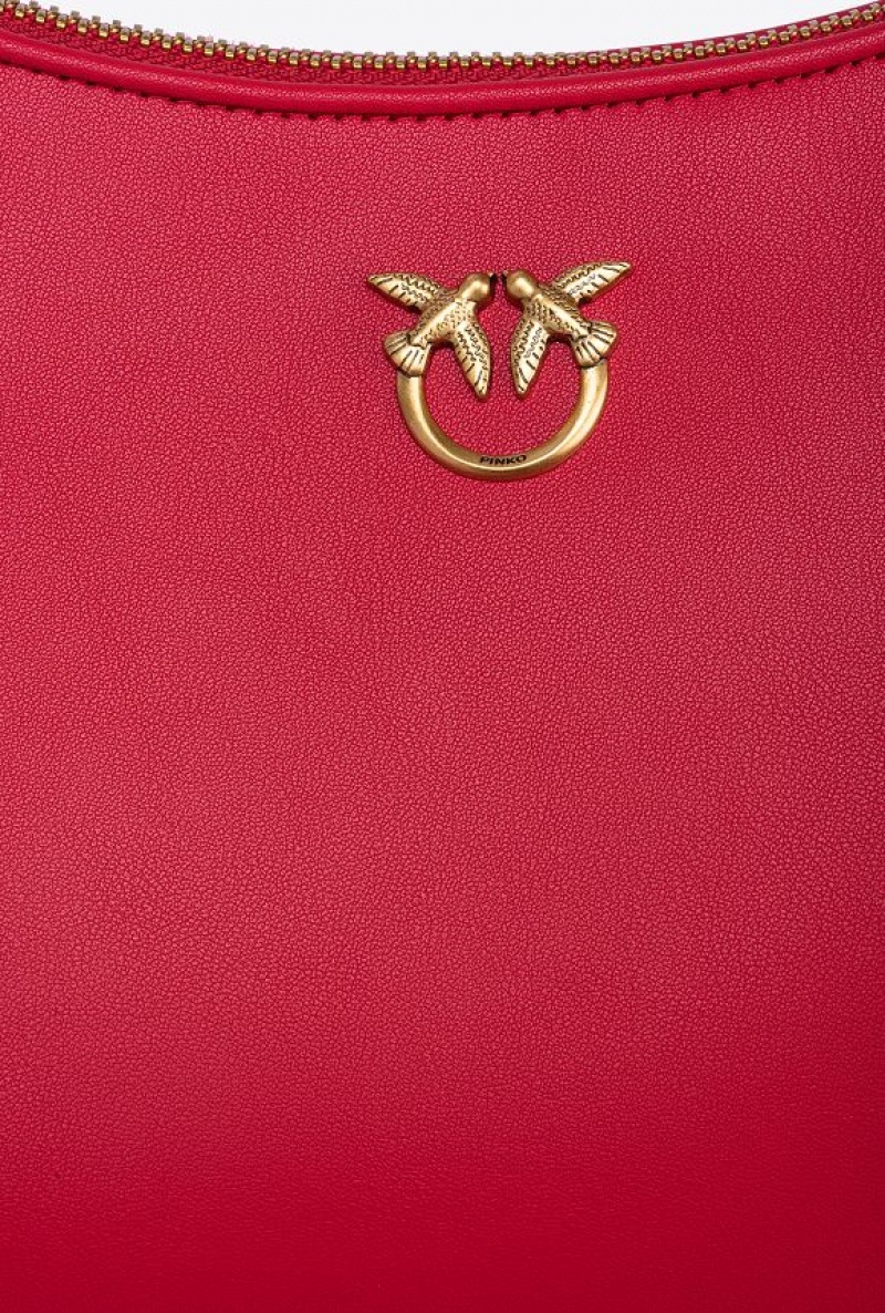 Pinko Mini Love Bag Half Moon Simply Červené | SN-PKO32624