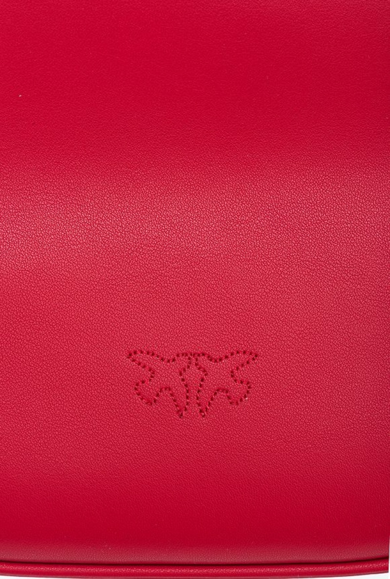 Pinko Mini Love Bag Half Moon Simply Červené | SN-PKO32624