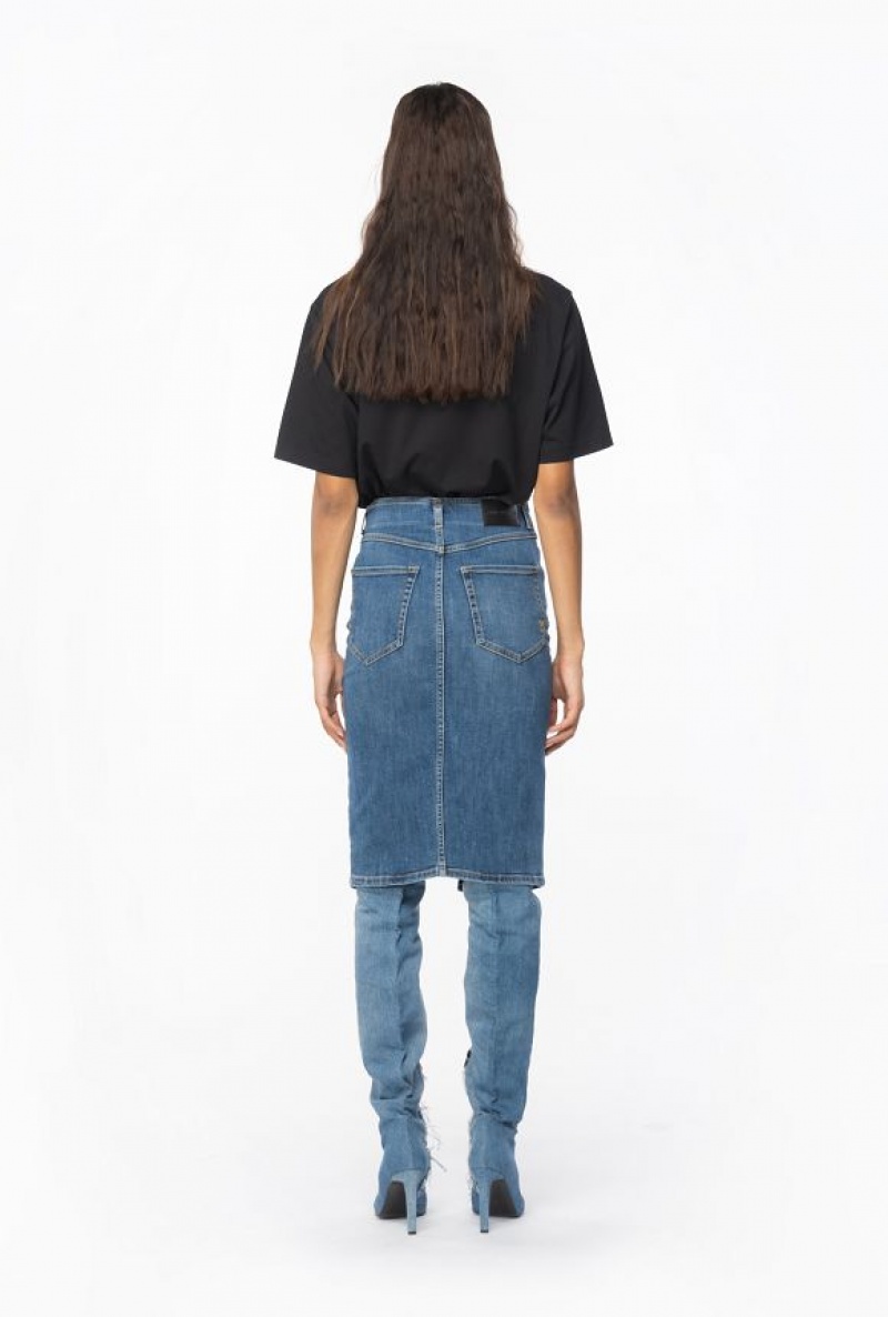 Pinko Oversized T-shirt With Fantastiko Print Černé Zelene | SN-PKO33358