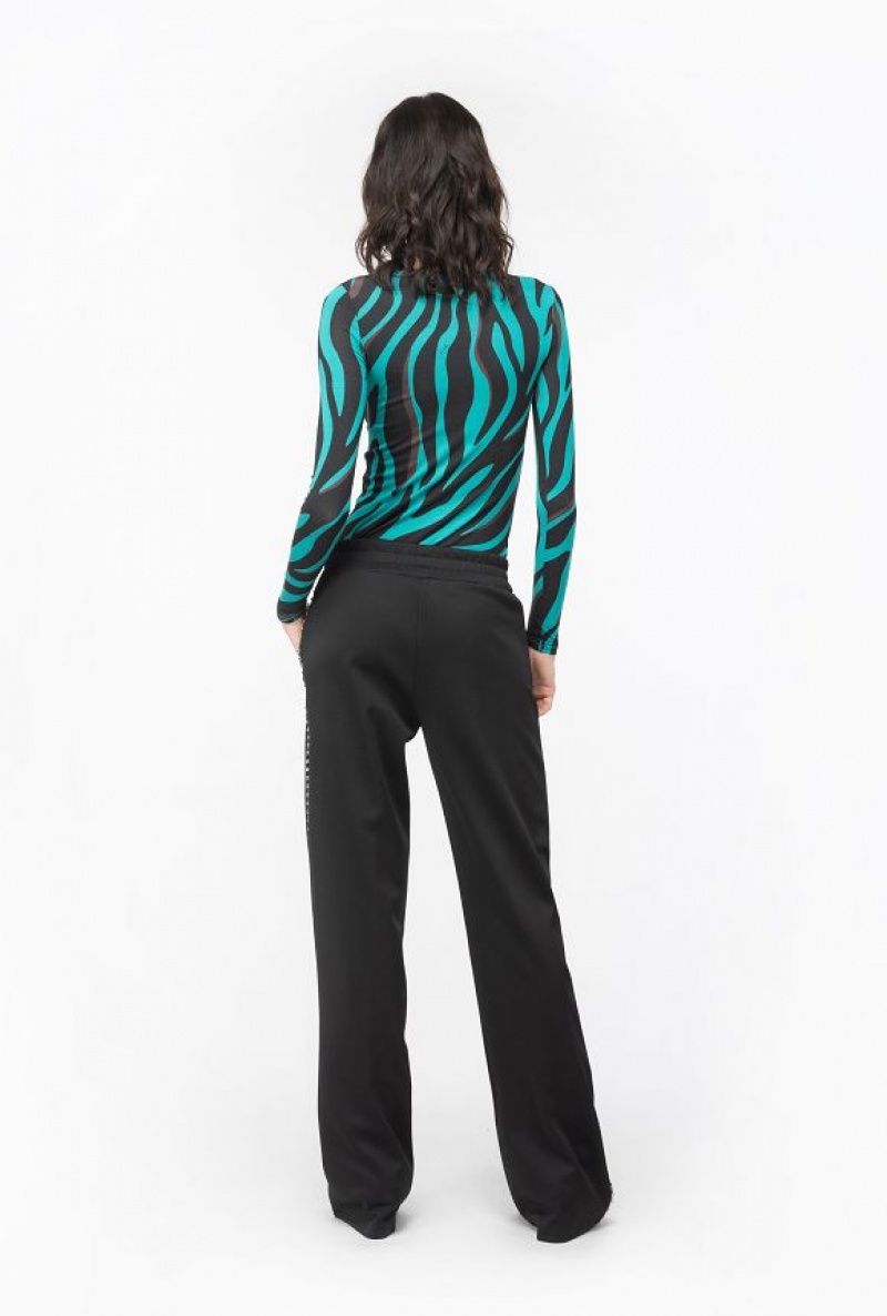 Pinko Psychedelic Animal-print Svetrové Zelene Černé Vínové | SN-PKO33293