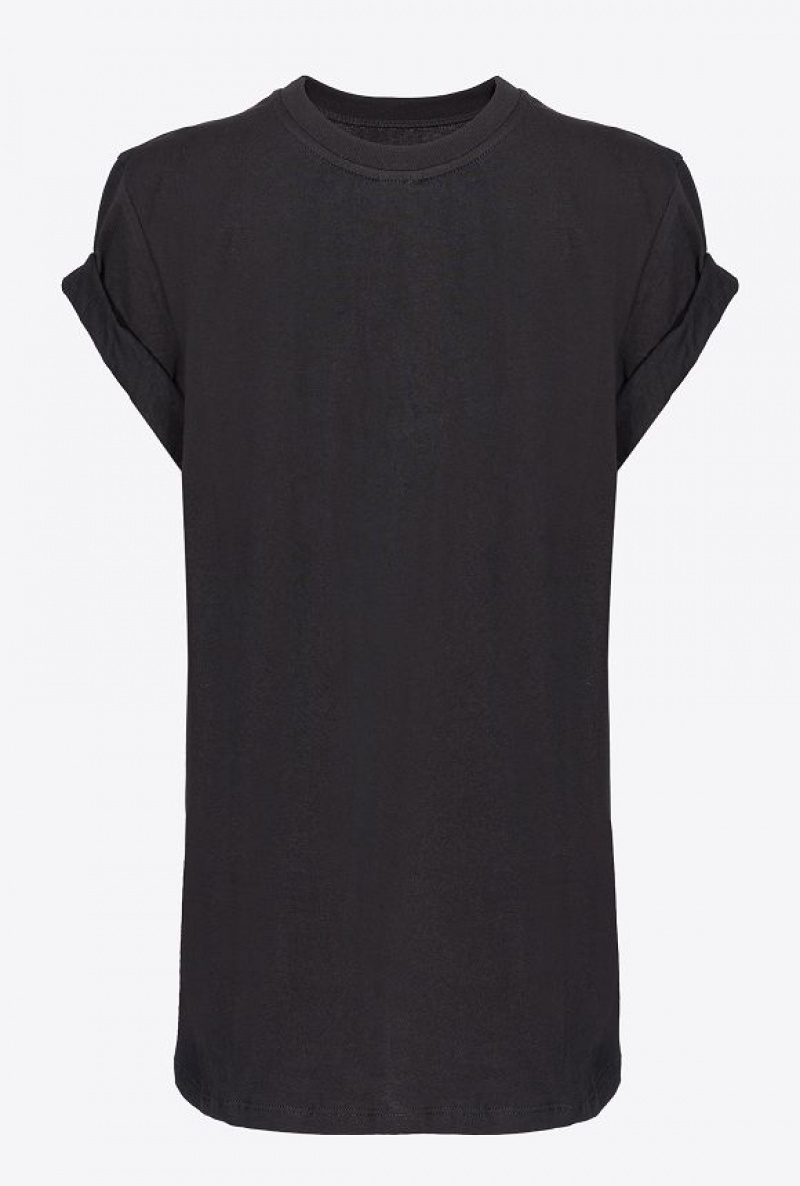 Pinko Staff T-shirt Černé Bílé | SN-PKO33378